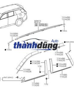 GIOĂNG NÓC PHỤ TOYOTA YARIS 2017 | 755510D161 - Ảnh 4