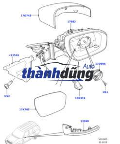 ỐP GƯƠNG CHIẾU HẬU HONDA BRIO 2019 | 76201-T5A-J31ZQ - Ảnh 3