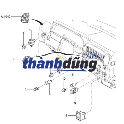 CÔNG TẮC GÀI CẦU MAZDA BT50 2016 | AB39-7Z155-BA - Ảnh 4