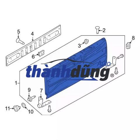 CÁP TREO NẮP THÙNG SAU MAZDA BT50 2014 | 6M34J21952BA - Ảnh 3