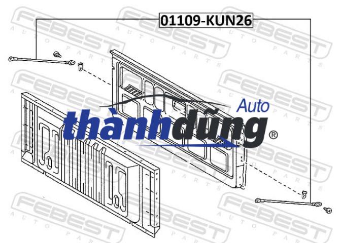 CÁP TREO NẮP THÙNG SAU MAZDA BT50 2014 | 6M34J21952BA - Ảnh 4