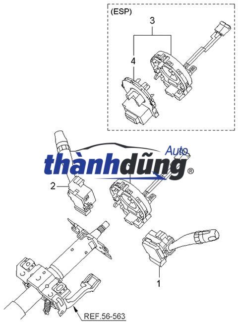 CÔNG TẮC GẠT MƯA XE MITSUBISHI OUTLANDER 2025 | 8600A733 - Ảnh 3