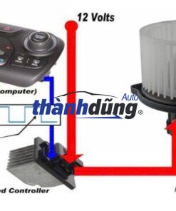 QUẠT ĐIỀU HÒA XE TERACO T100 | QT3010901 - Ảnh 3