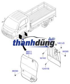 CHẮN BÙN LÒNG DÈ TRƯỚC PHỤ HYUNDAI PORTER 2 | 868314F000 - Ảnh 4