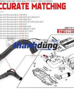 ỐNG KHÍ NẠP TURBO XE MERCEDES E260 | 2711801819 - Ảnh 3