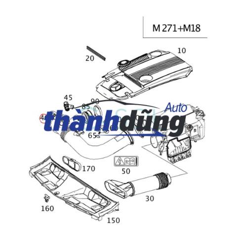ỐNG KHÍ NẠP TURBO XE MERCEDES E260 | 2711801819 - Ảnh 4