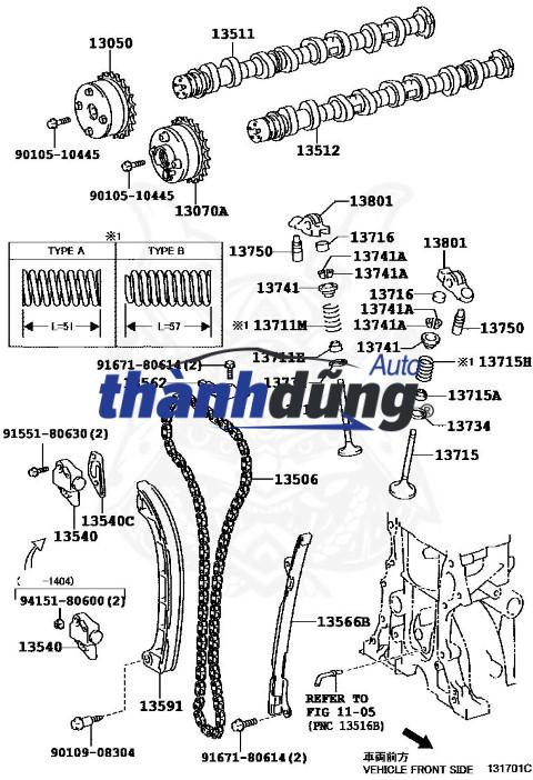 CON ĐỘI THỦY LỰC XE KIA SEDONA 2004 | 222314X000 - Ảnh 3