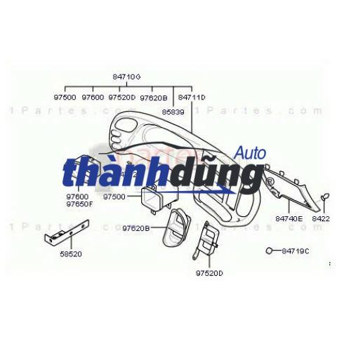 MẶT DƯỠNG XE HYUNDAI MIGHTY 2011 | 847105H000 - Ảnh 3