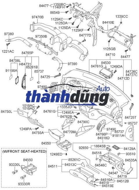 MẶT DƯỠNG XE HYUNDAI MIGHTY 2011 | 847105H000 - Ảnh 4