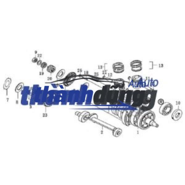 TRỤC CÂN BẰNG ĐỐI TRỌNG KIA SPORTAGE | 233002G411 - Ảnh 3