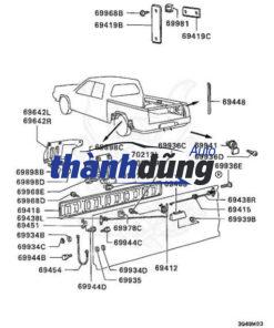 TAY MỞ CỐP HẬU FORD RANGER 2008 | 6M34J43170AD - Ảnh 3