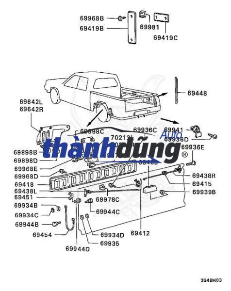 TAY MỞ CỐP HẬU FORD RANGER 2008 | 6M34J43170AD - Ảnh 3