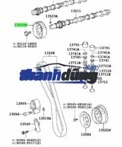 BÁNH RĂNG TRỤC CAM CHEVROLET AVEO 2006-2012 | 96352739 - Ảnh 4