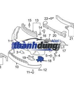 NẸP MẠ ĐÈN GẦM XE MAZDA 3 2019 | MZ029115A - Ảnh 3
