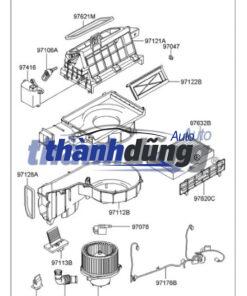 TRỞ QUẠT DÀN LẠNH XE INFINITI QX50 2025 | 27761DF61A - Ảnh 4