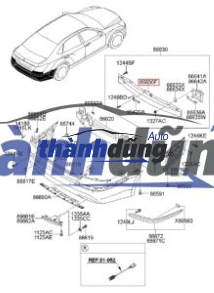 CẢM BIẾN HỖ TRỢ ĐỖ XE (LÙI) HYUNDAI IONIQ 2022 | 95720F2000