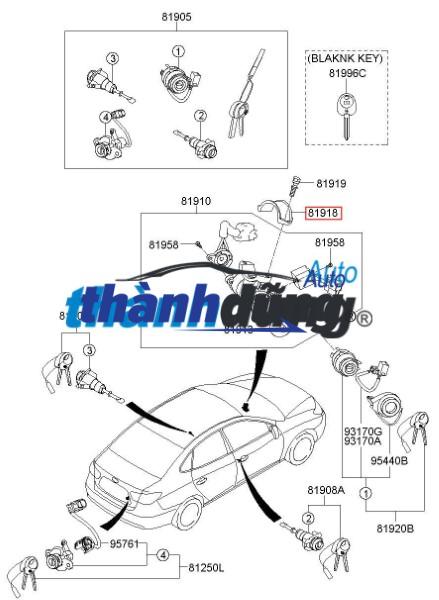 Ổ KHÓA ĐỀ XE FOTON AUMAN | JK338 - Ảnh 3