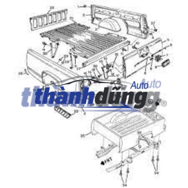 NẮP THÙNG SAU FORD RANGER 2017 | AB392140026AF - Ảnh 4