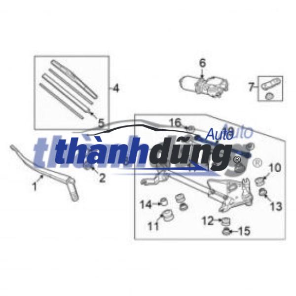 MOTOR GẠT MƯA TRƯỚC XE FAIRY | 02030303003 - Ảnh 3