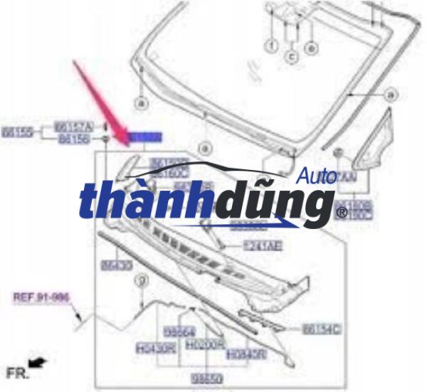 ỐP MÁNG NƯỚC XE HONDA CIVIC 2010 | 74200SNVH00 - Ảnh 4