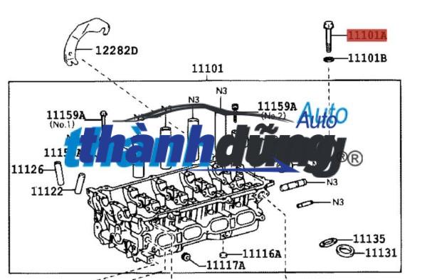 ỐC MẶT MÁY KIA RIO G4FC 2011-2015 | 223212B000 - Ảnh 3