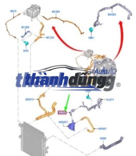 ỐNG KÉT NƯỚC XE HYUNDAI ACCENT 2021 | 25411J100 - Ảnh 3