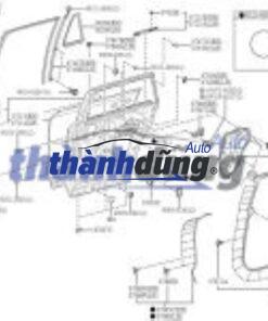 XƯƠNG ĐỠ TAY MỞ CỬA SAU LH XE HYUNDAI SANTAFE 2007 | 836552B000 - Ảnh 5