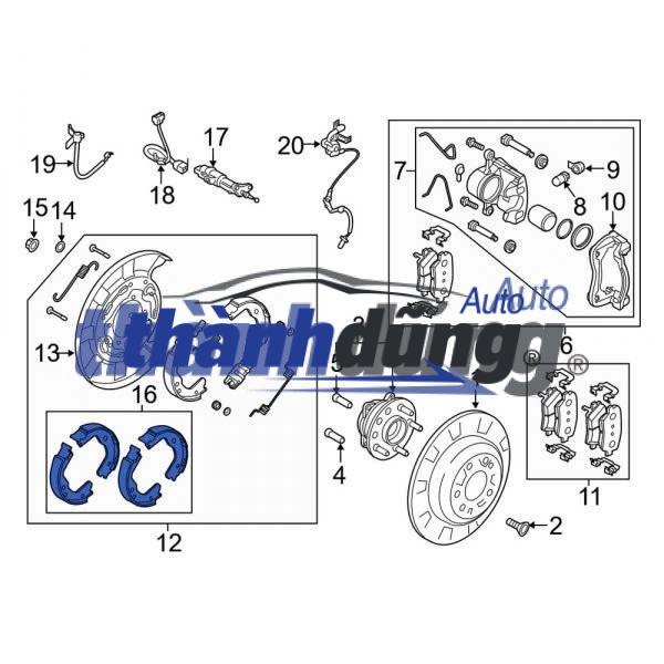 MÂM DỪNG THẮNG SAU KIA BONGO 3 2009 | 583604E000 - Ảnh 3