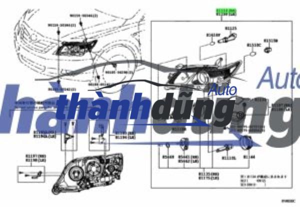 ỐP MẶT ĐÈN PHA XE FORD MONDEO 2013 | 7S7113008AN - Ảnh 3