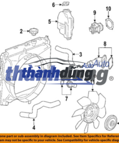 NẮP BÌNH NƯỚC PHỤ DAEWOO LEGANZA 1997-2003 | 94539595 - Ảnh 5