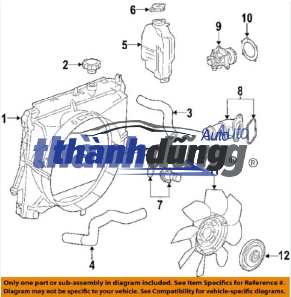 NẮP BÌNH NƯỚC PHỤ DAEWOO LEGANZA 1997-2003 | 94539595 - Ảnh 5
