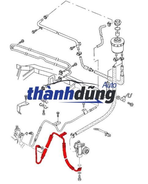 ỐNG DẦU TRỢ LỰC LÁI FORD ESCAPE 2003 | 2EC0532420AA - Ảnh 3