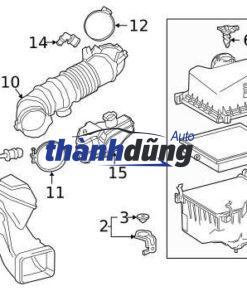 CỔ HÚT GIÓ BMW 323I M54 2000-2006 | 13541440102 - Ảnh 4