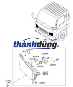ĐÈN PHA TRÁI XE SUZUKI ERTIGA CHÍNH HÃNG | 35121M60M20 - Ảnh 4