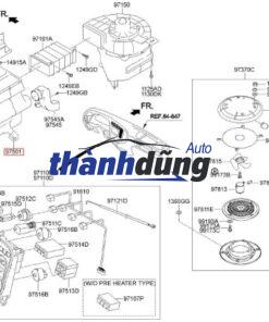 QUẠT DÀN LẠNH TÁP LÔ HYUNDAI HD35 2008-2013 | 971505H104 - Ảnh 4