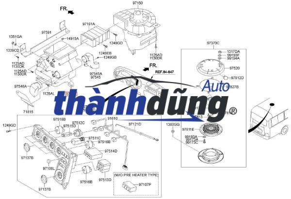 QUẠT DÀN LẠNH TÁP LÔ HYUNDAI HD35 2008-2013 | 971505H104 - Ảnh 4