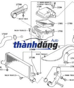BẦU LỌC GIÓ (BẦU E) TOYOTA HILUX 2016 | 177000C210 - Ảnh 4