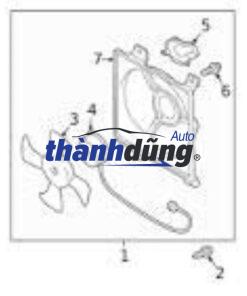 MOTOR QUẠT DÀN NÓNG XE MITSUBISHI LANCER GALA | MR568816 - Ảnh 4