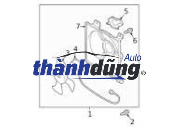 MOTOR QUẠT DÀN NÓNG XE MITSUBISHI LANCER GALA | MR568816 - Ảnh 4