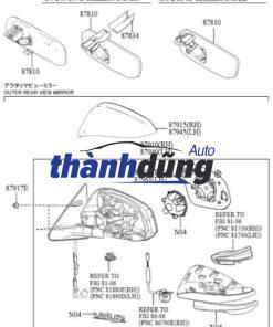 ỐP GƯƠNG CHIẾU HẬU PHỤ VINFAST FADIL 2019 | 95410524 - Ảnh 5