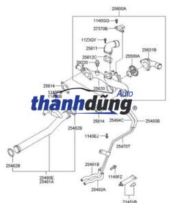 CÚT CHIA NƯỚC HYUNDAI SANTAFE 2008 | 2562027801 - Ảnh 4