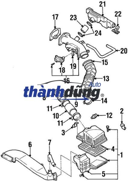 NẮP HỘP LỌC GIÓ DƯỚI XE HYUNDAI I10 2016 | 28112B4000 - Ảnh 5