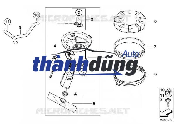 BƠM XĂNG XE CHEVROLET CAPTIVA 2.4 2010 | 96830394 - Ảnh 5