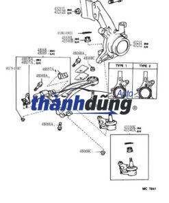 BẠC CÀNG A TRÊN TOYOTA FORTUNER 2013 | 486320K040 - Ảnh 5