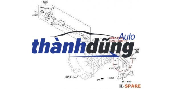 TRỤC ĐI SỐ KIA K200 2017-2023 | 4380047100 - Ảnh 4
