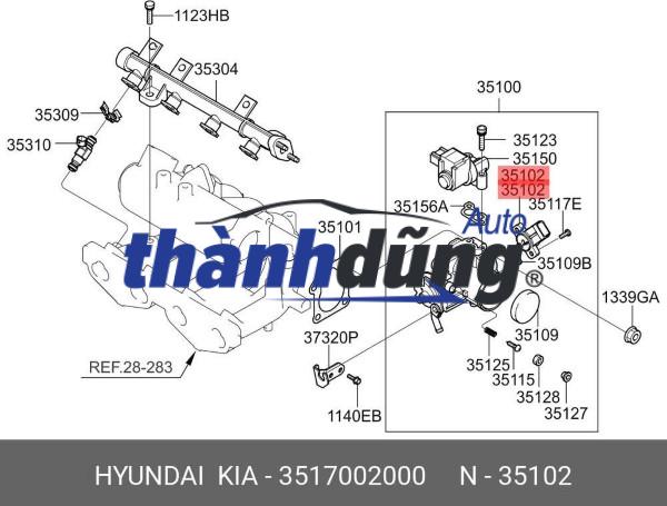 CẢM BIẾN HỌNG GA TPS XE KIA MORNING 2011 | 3517002000 - Ảnh 5