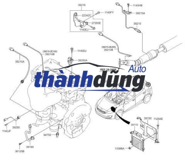 CẢM BIẾN OXY XE KIA SOUL 1.6 2013-2016 | 392102E401 - Ảnh 4