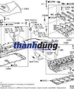 GIOĂNG VAN VVTI TOYOTA WIGO 2017-2023 | 111590Y020 - Ảnh 5