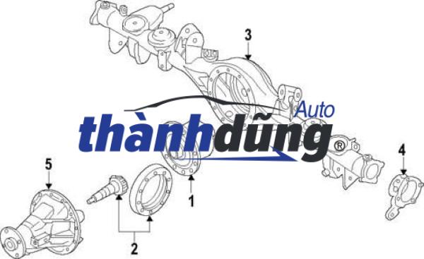 CẦU SAU THACO K3000 2015 | 0K60A27100 - Ảnh 4