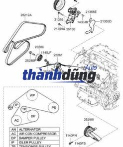 DÂY CUROA TỔNG HYUNDAI I20 2008-2012 | 2521204050 - Ảnh 4